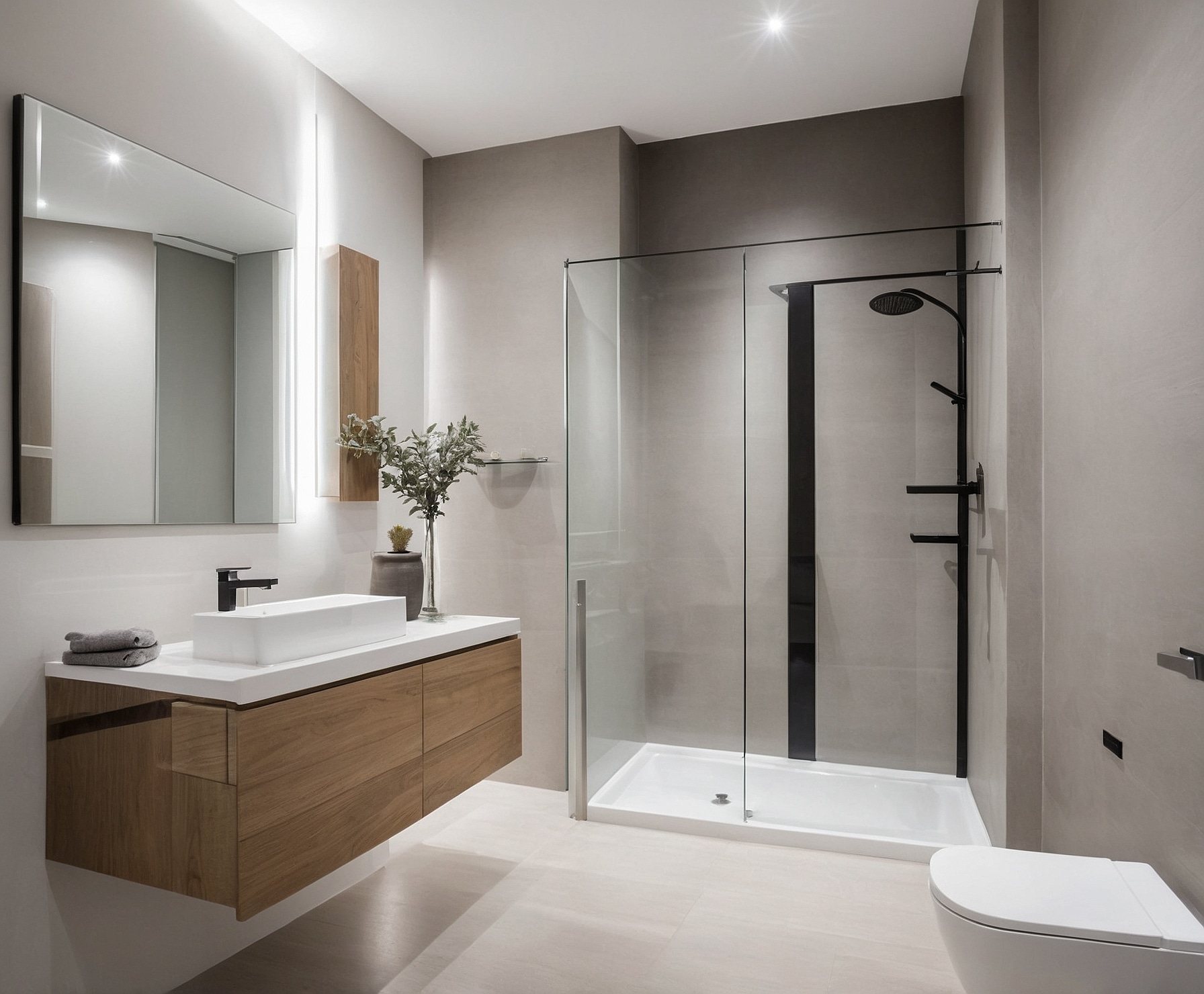 Reforma integral y moderna de baño en Santa Eugenia